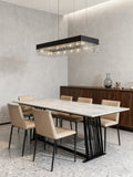 Sky Cycles Rectangle Crystal Chandelier 20