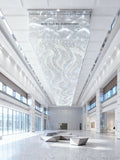 72X120 Inch Custom Made Extra Large Rectangle Flush Mounted Crystal Chandelier for Event Hall-大吊灯-Jecanoli