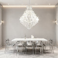 47X58 Inch Big Living Room Chandelier 49 Lights Candle Style Tiered Crystal Chandelier-大吊灯-Jecanoli