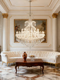 71X59 Inch Extra Wide Chandelier 49 Lights Big Chrome Maria Theresa Crystal Chandelier For Dining Room-大吊灯-Jecanoli