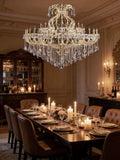 71X59 Inch Extra Wide Chandelier 49 Lights Big Gold Maria Theresa Crystal Chandelier For Dining Room-大吊灯-Jecanoli