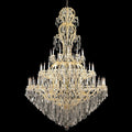 77X124 Inch Huge High Ceiling Chandelier 72 Lights Elegant Large Gold Maria Theresa Crystal Chandelier-大吊灯-Jecanoli