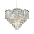 20-39 Inch Round Crystal Lighting Multiple Tiered Modern Chandelier for Living Room-现代灯-Jecanoli