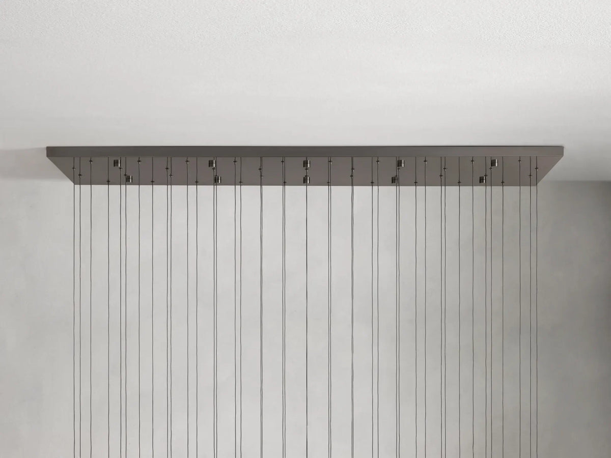 Solitaire Linear Chandelier 37'' 50'' 70'' 87" 120"W-Chandelier-Jecanoli