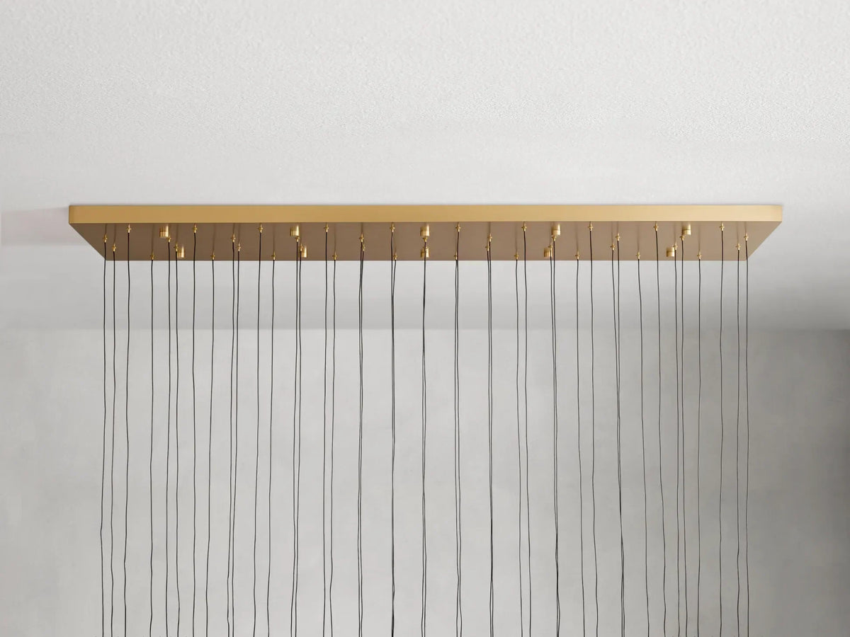 Solitaire Linear Chandelier 37'' 50'' 70'' 87" 120"W-Chandelier-Jecanoli