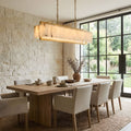 Premium Solstice Bar Alabaster Chandelier-Chandelier-Jecanoli