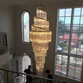 Luxury Spiral Crystal Chandelier for High-ceiling/Foyer/Staircase-Chandeliers-Jecanoli