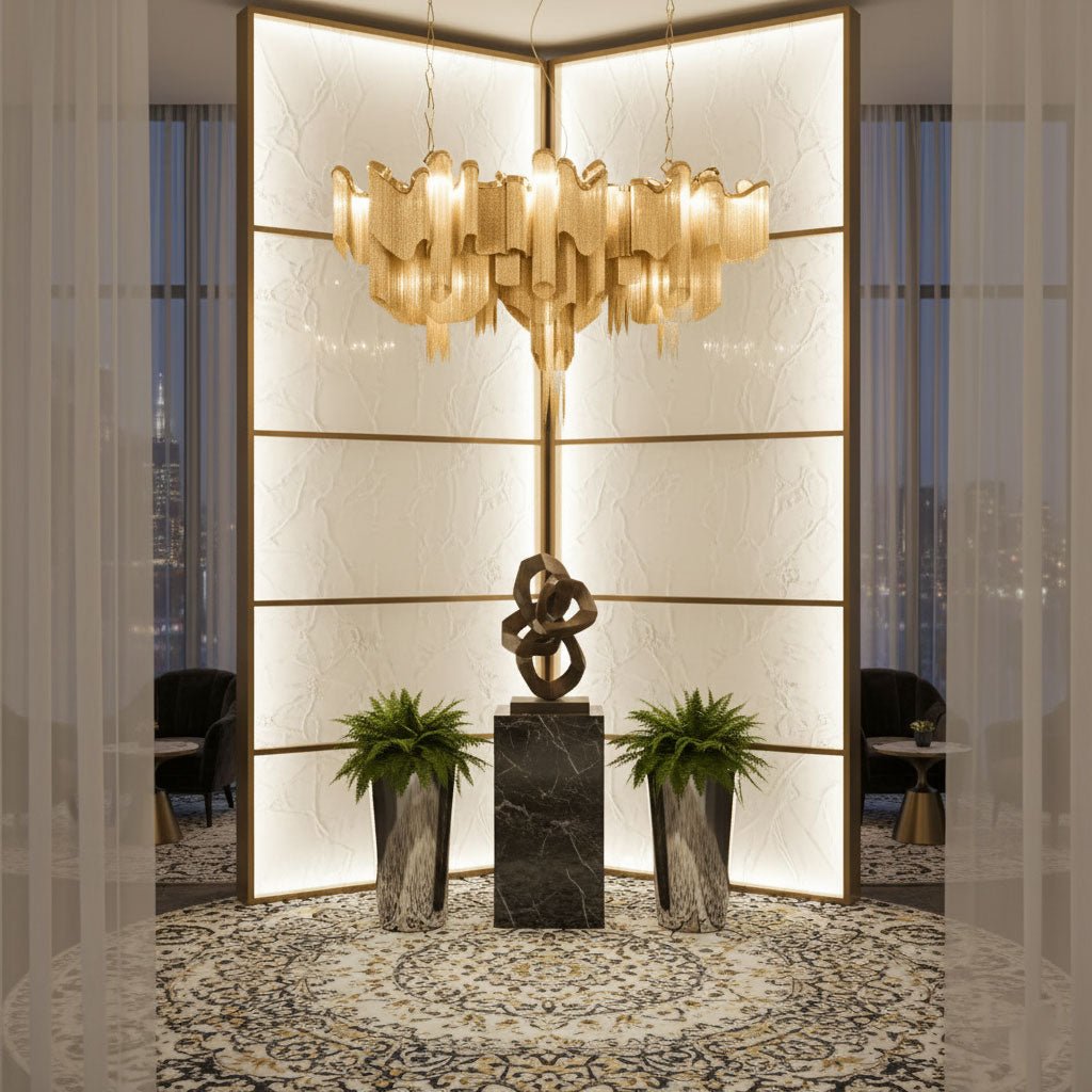 Stream Chain Chandelier-Chandelier-Jecanoli