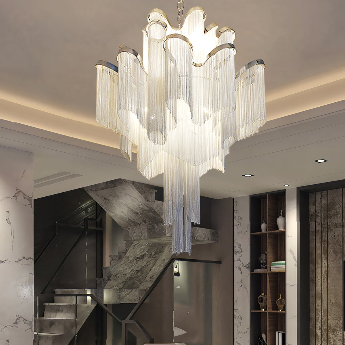 Stream Chain Chandelier-Chandelier-Jecanoli
