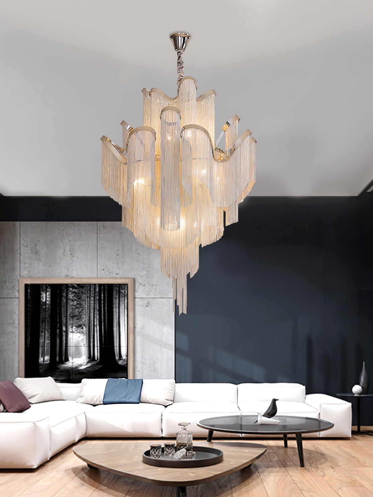 Stream Chain Chandelier-Chandelier-Jecanoli