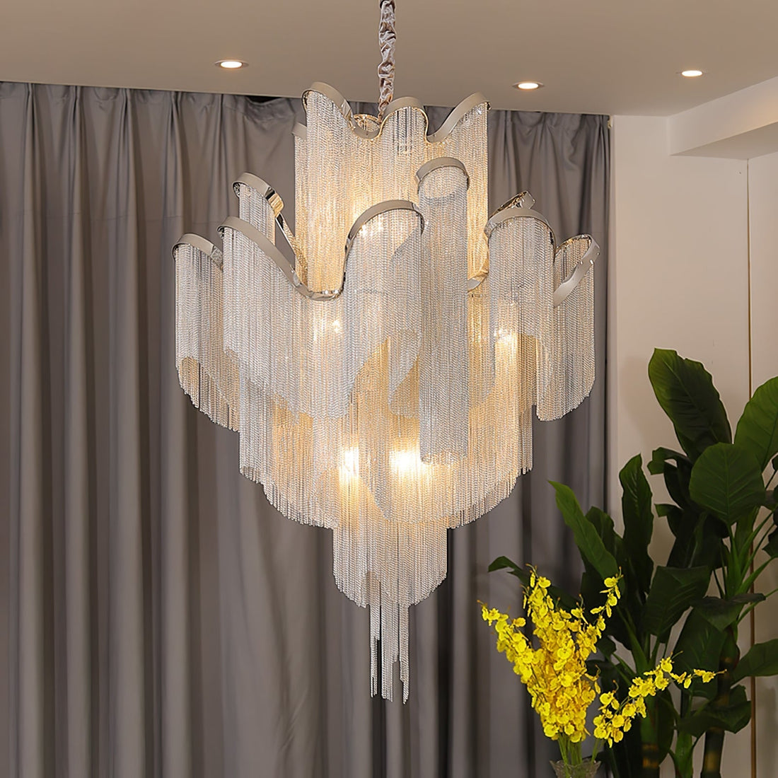 Stream Chain Chandelier-Chandelier-Jecanoli