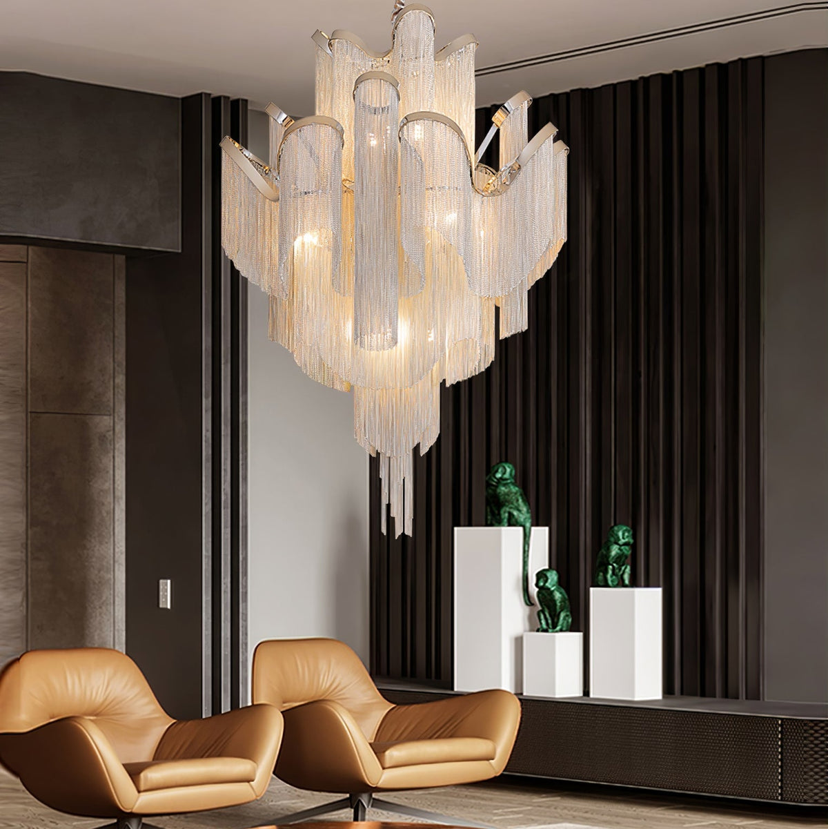 Stream Chain Chandelier-Chandelier-Jecanoli