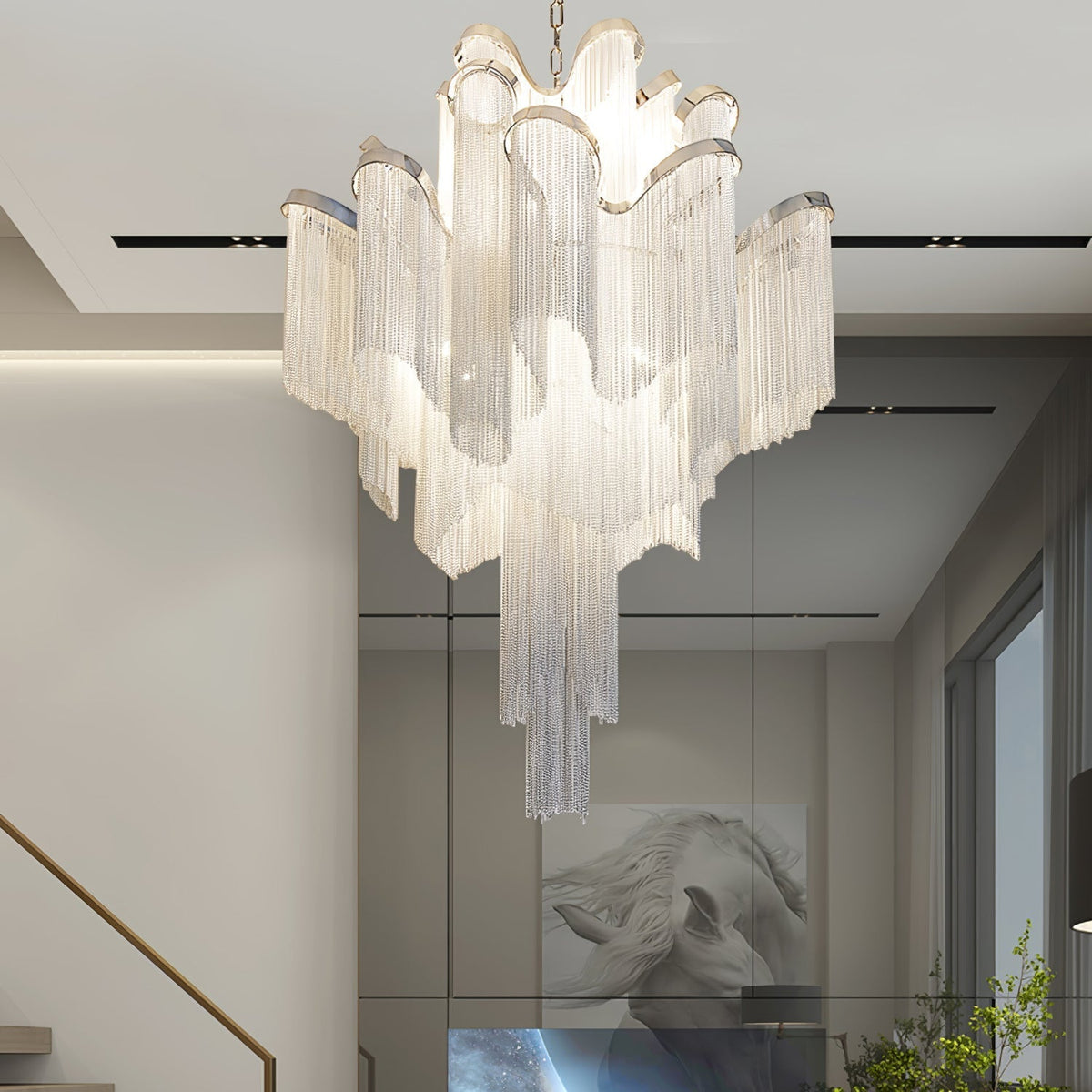 Stream Chain Chandelier-Chandelier-Jecanoli