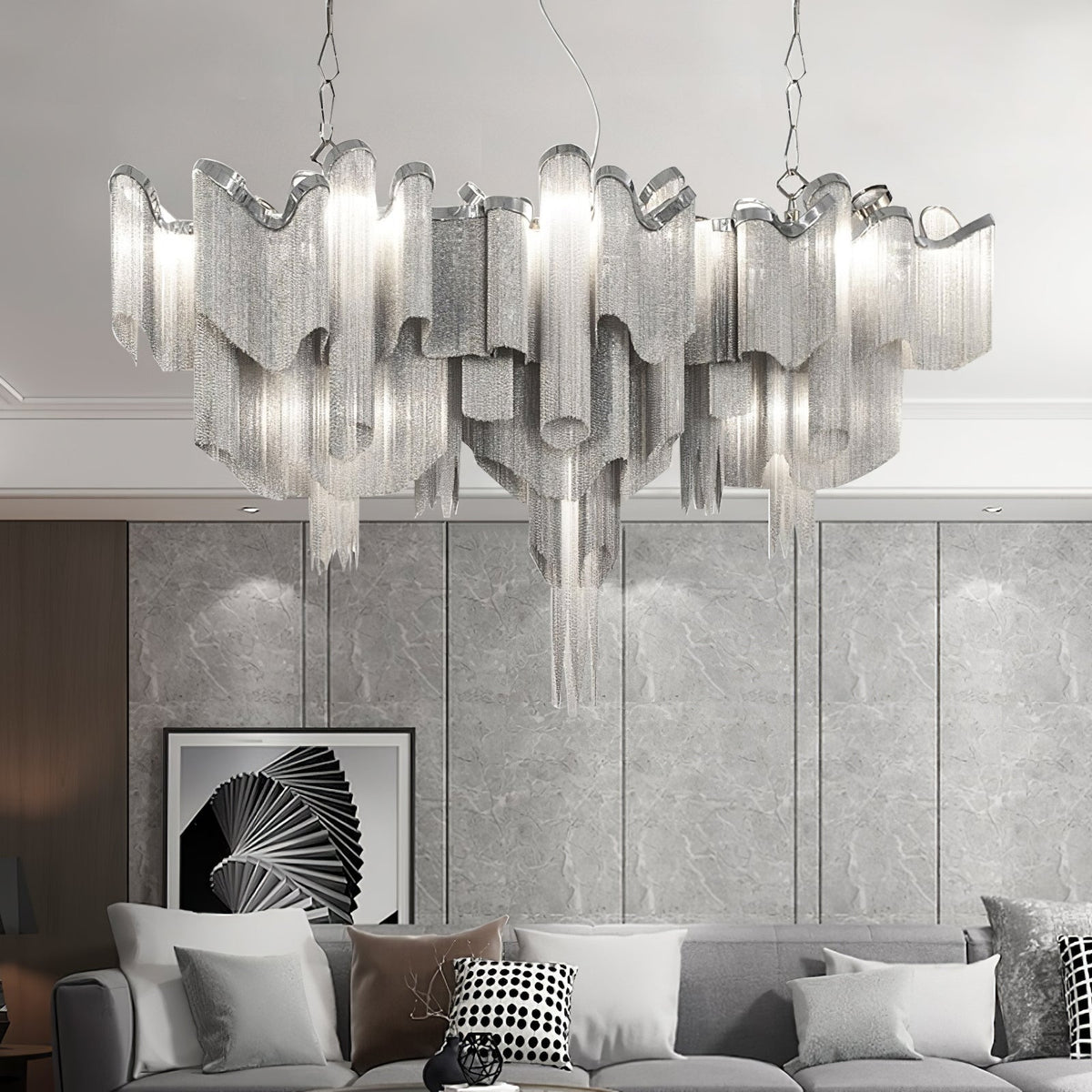 Stream Chain Chandelier-Chandelier-Jecanoli