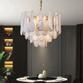 Alabaster Feathery Chandelier-chandeliers for dining room,chandeliers for stairways,chandeliers for foyer,chandeliers for bedrooms,chandeliers for kitchen,chandeliers for living room-Jecanoli