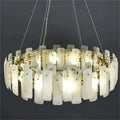 Dien Alabaster Round Chandelier-chandeliers for dining room,chandeliers for stairways,chandeliers for foyer,chandeliers for bedrooms,chandeliers for kitchen,chandeliers for living room-Jecanoli