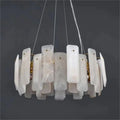 Dien Alabaster Round Chandelier-chandeliers for dining room,chandeliers for stairways,chandeliers for foyer,chandeliers for bedrooms,chandeliers for kitchen,chandeliers for living room-Jecanoli