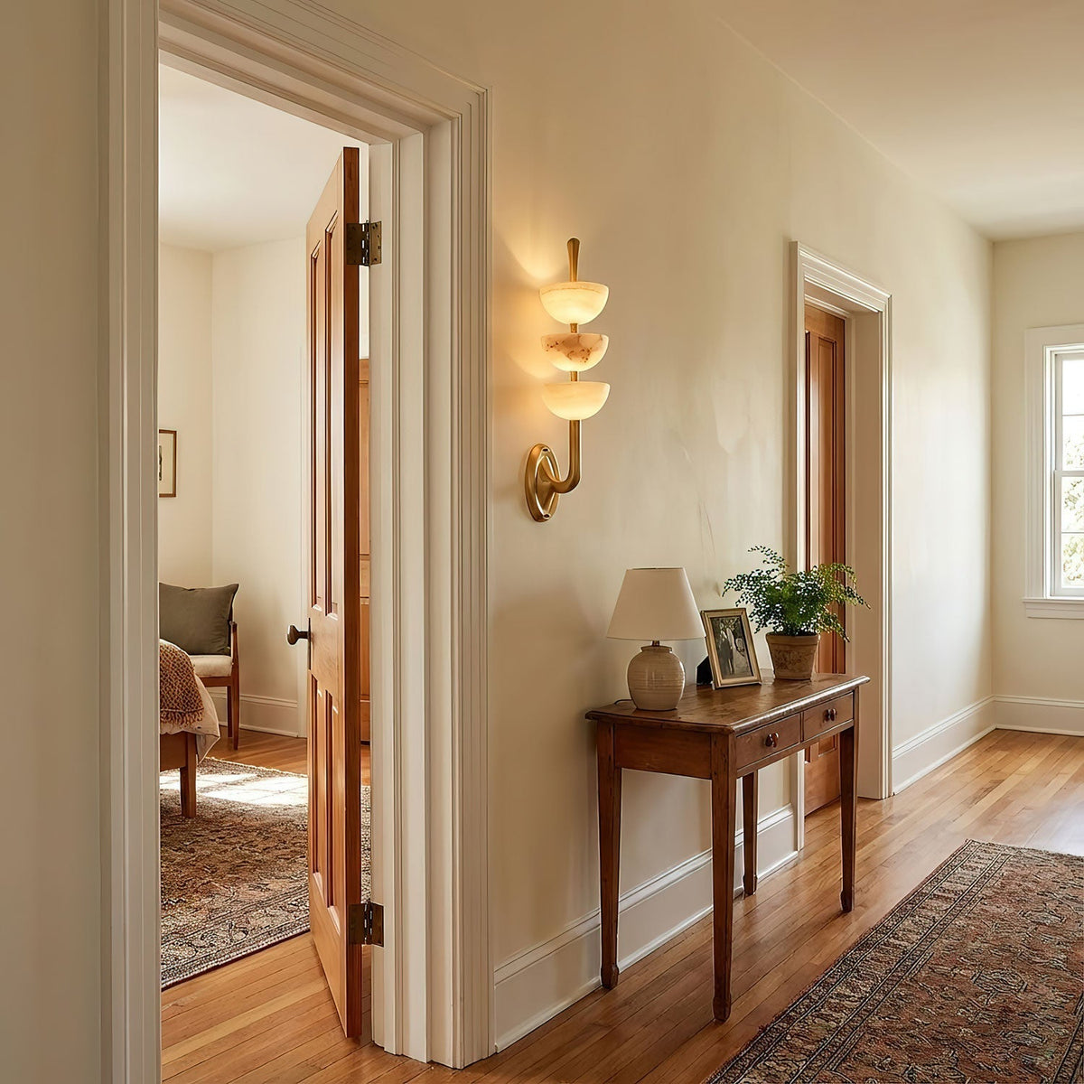 Triple Alabaster Wall Sconce - Vakkerlight