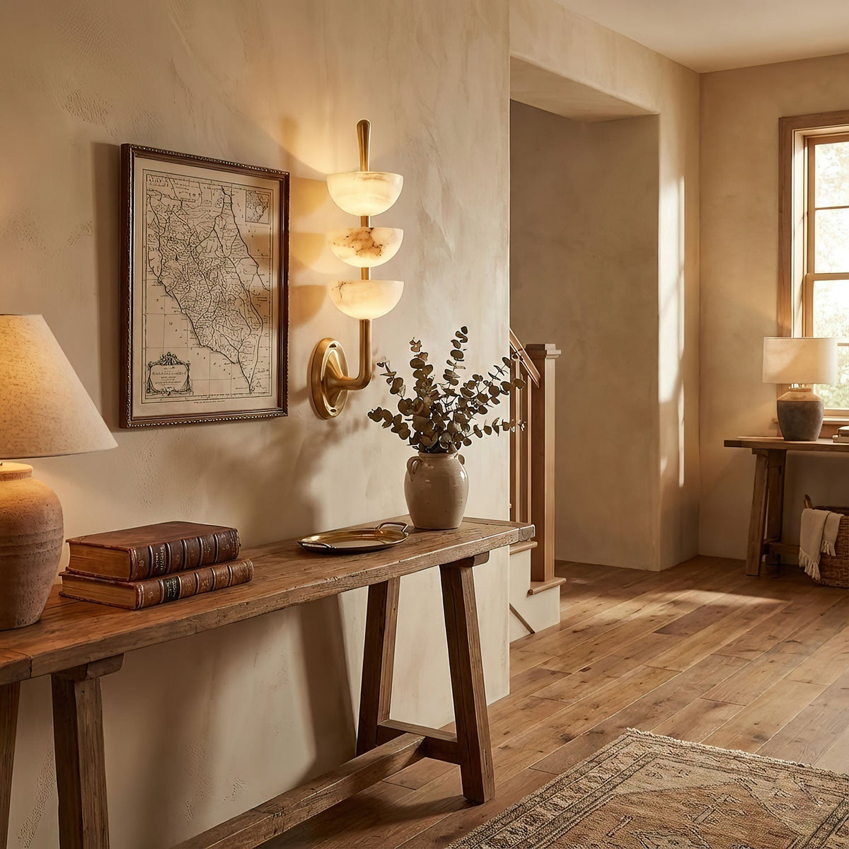 Triple Alabaster Wall Sconce - Vakkerlight