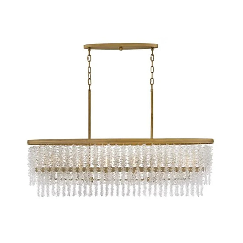 Jecanoli Vac Crystal Linear Chandelier
