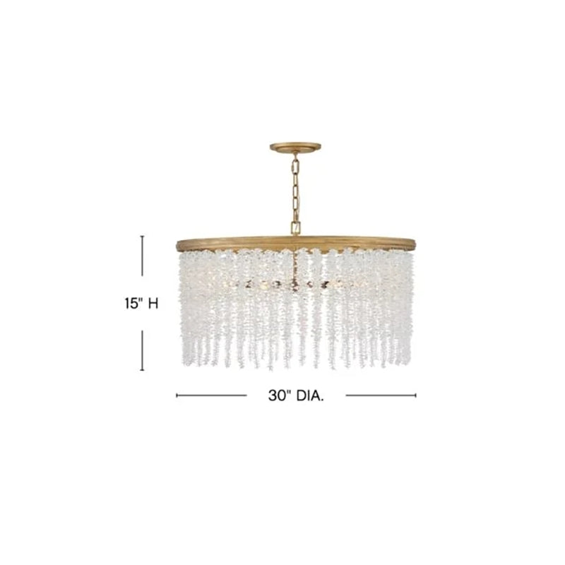 Jecanoli Vac Crystal 30" Round Chandelier