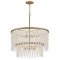 Jecanoli Vac Crystal Round 2 Tier Chandelier 30"