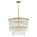 Jecanoli Vac Crystal Round 2 Tier Chandelier 26"