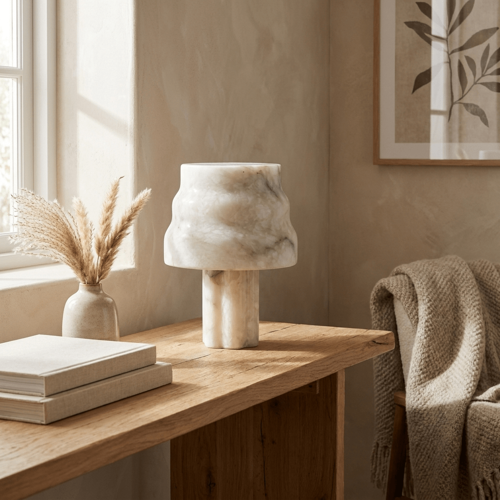 Verona Alabaster Table Lamp - Vakkerlight