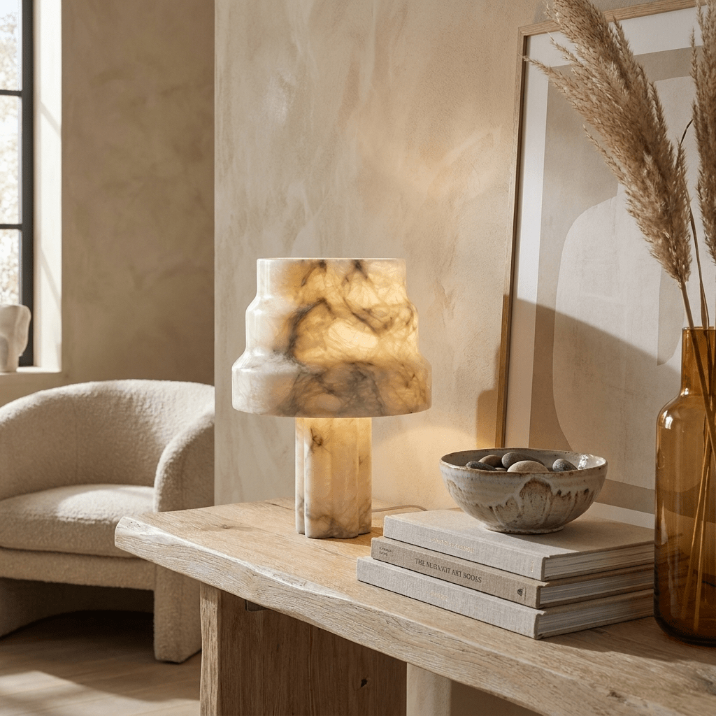 Verona Alabaster Table Lamp - Vakkerlight