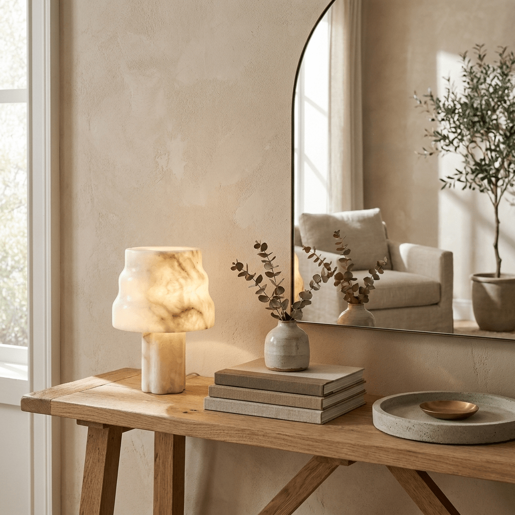 Verona Alabaster Table Lamp - Vakkerlight