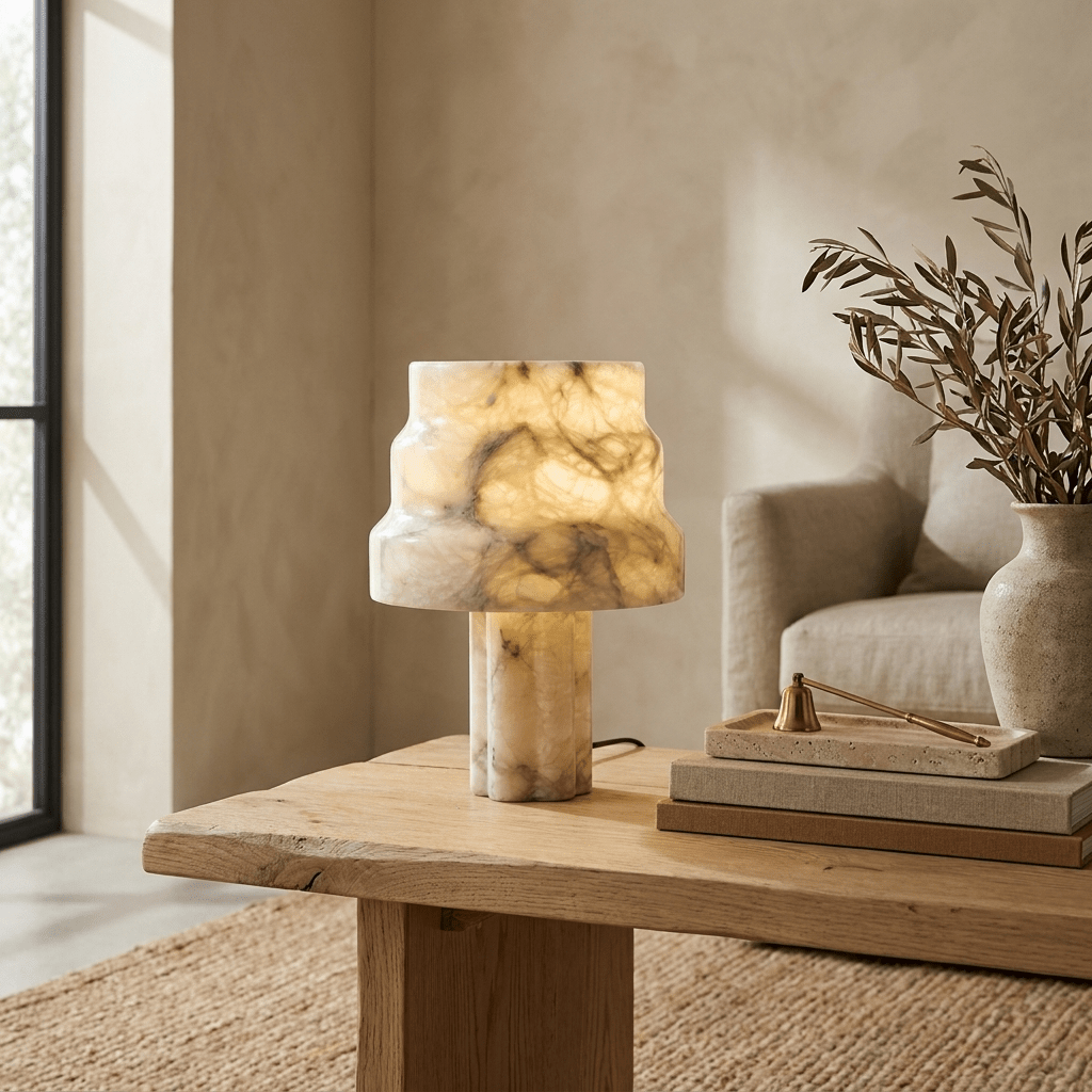 Verona Alabaster Table Lamp - Vakkerlight