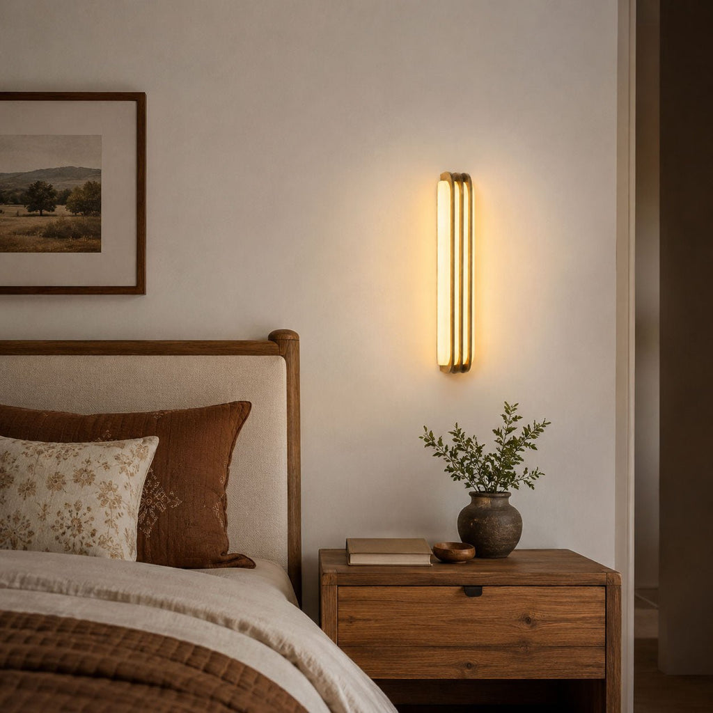 Virex Layered Alabaster Wall Light - Vakkerlight