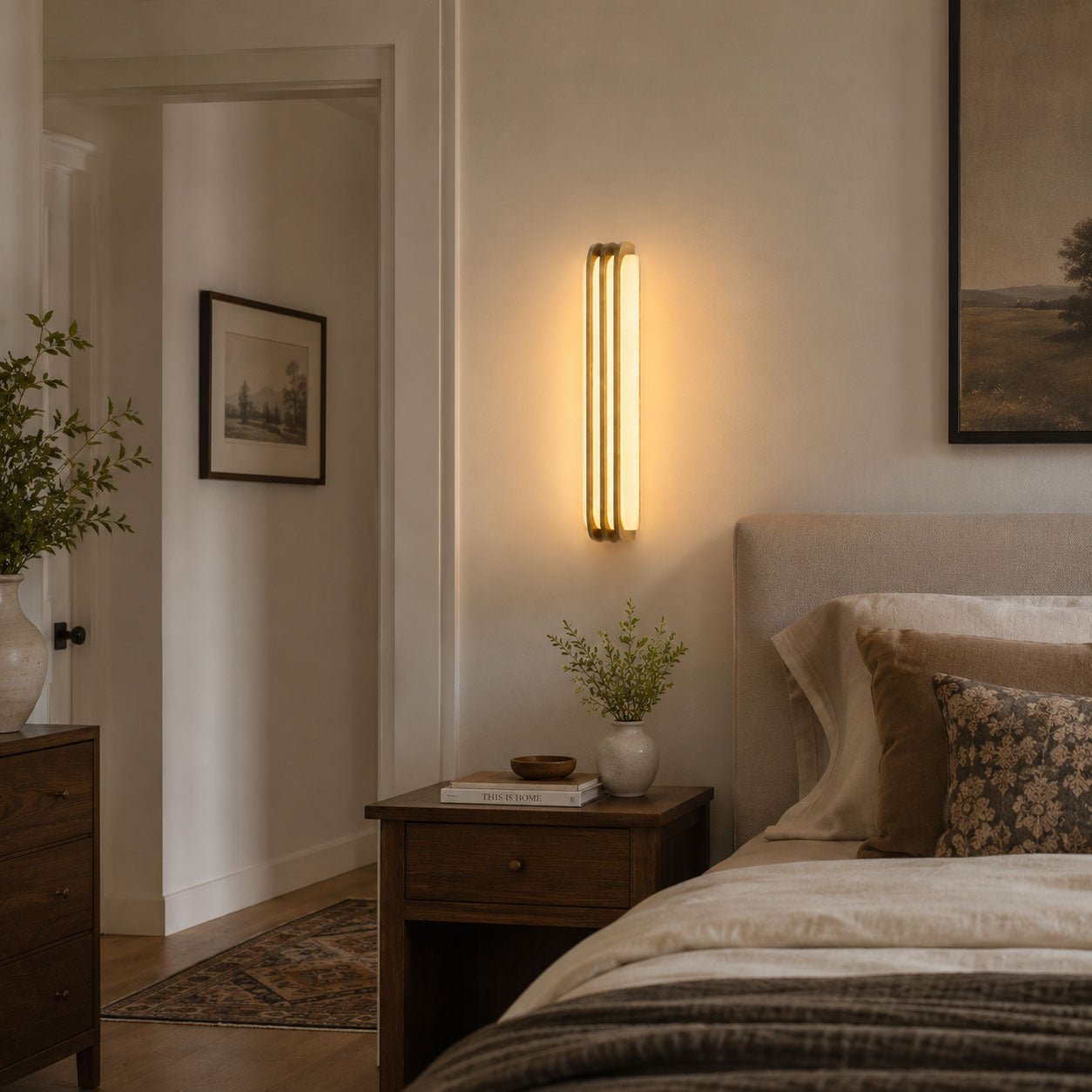 Virex Layered Alabaster Wall Light - Vakkerlight