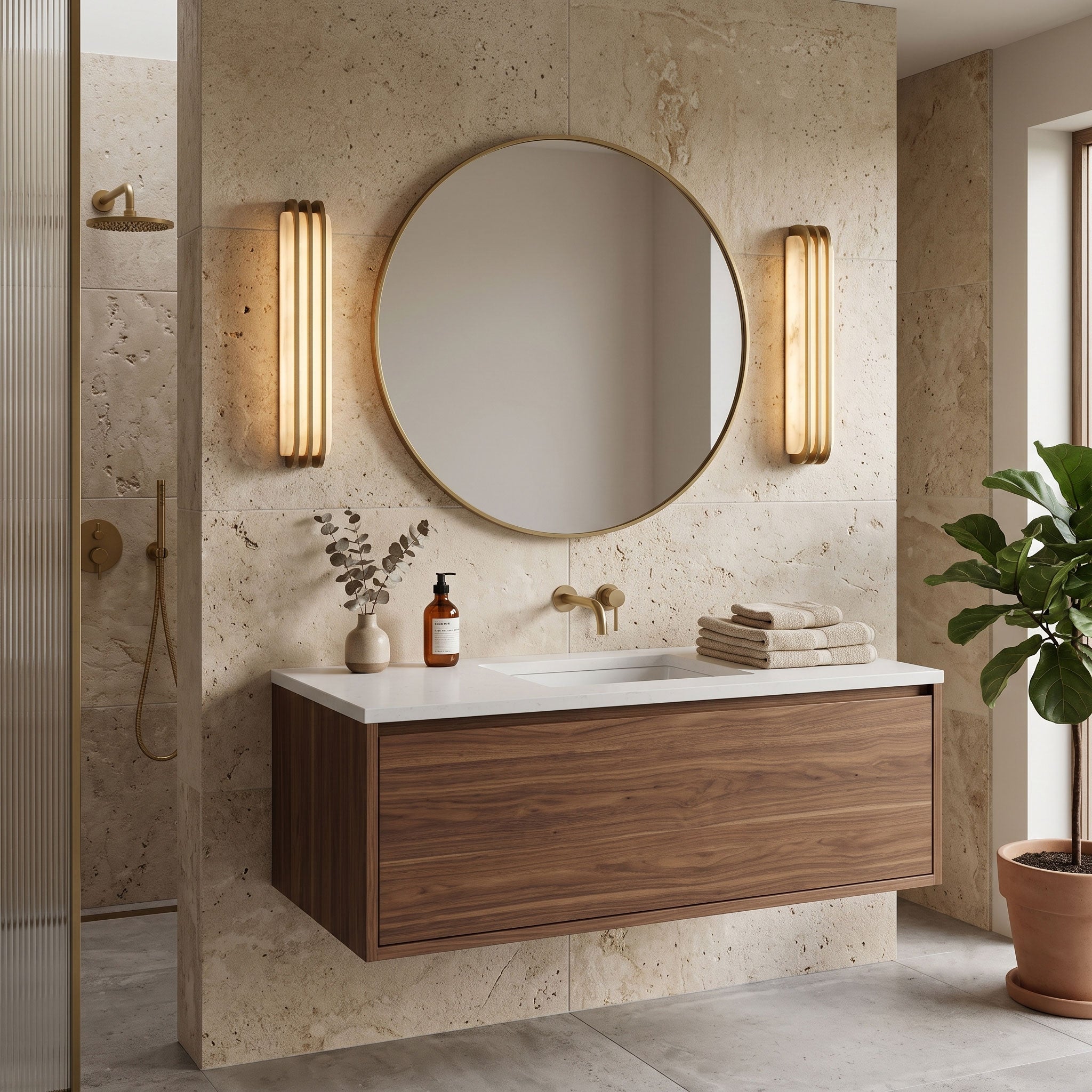 Virex Layered Alabaster Wall Light - Vakkerlight