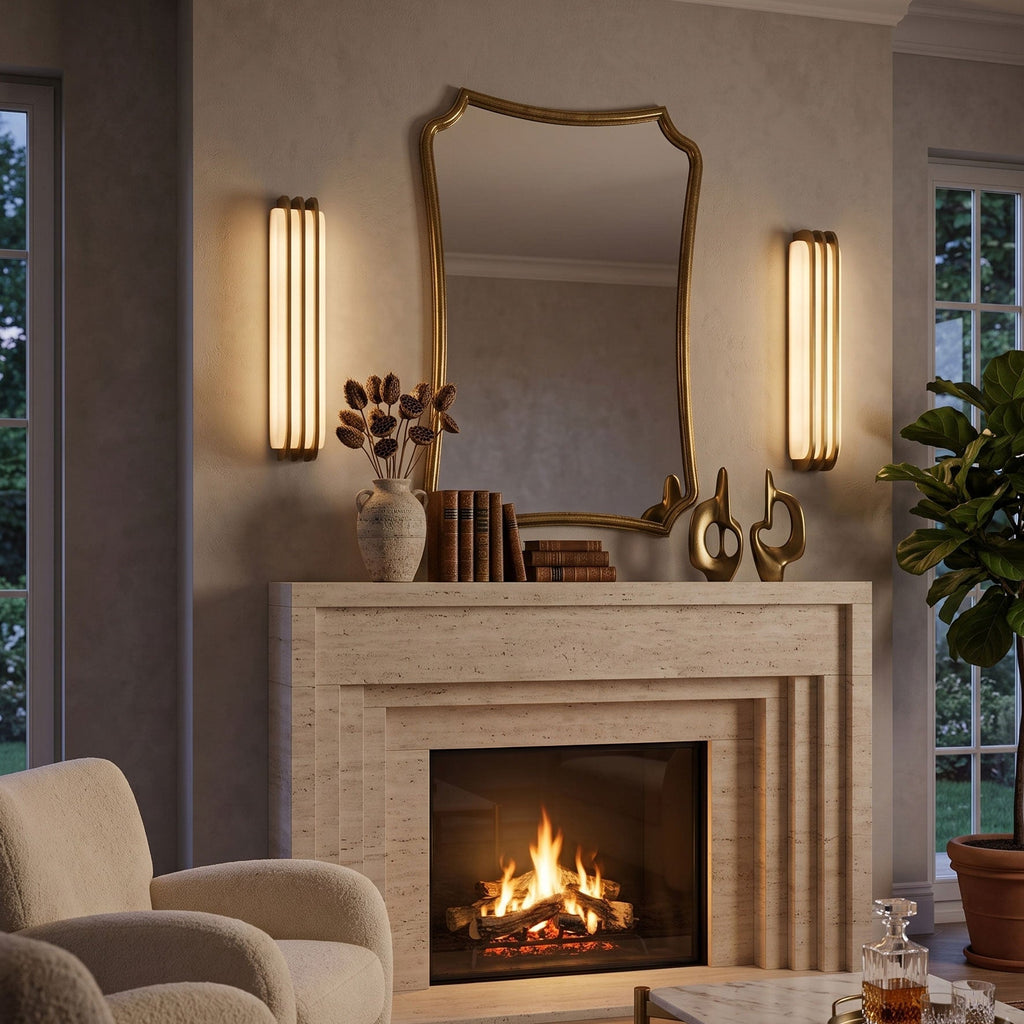 Virex Layered Alabaster Wall Light - Vakkerlight