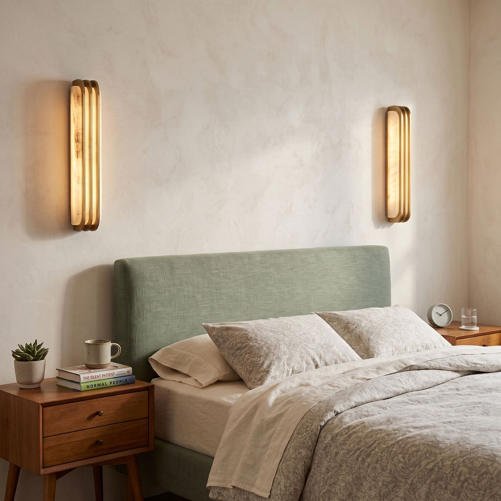 Virex Layered Alabaster Wall Light - Vakkerlight