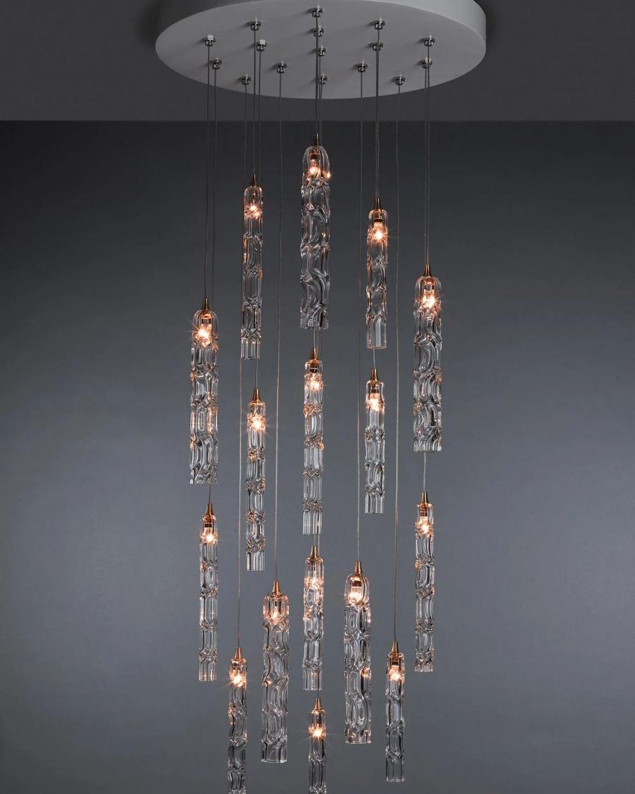 Wind Round Chandelier-Chandelier-Jecanoli