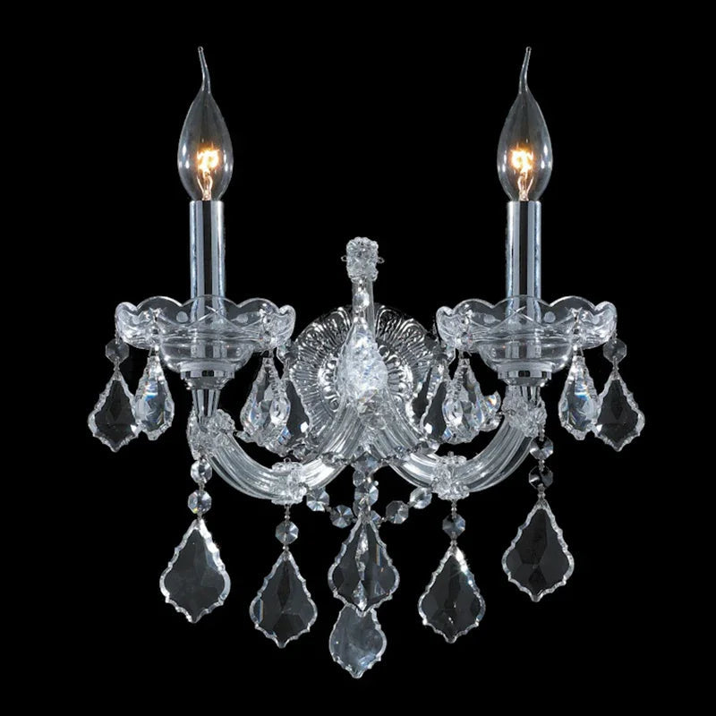 2 Lights Crystal Wall Sconce Maria Theresa Wall Lamp-壁灯-Jecanoli
