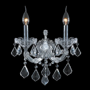 2 Lights Crystal Wall Sconce Maria Theresa Wall Lamp-壁灯-Jecanoli