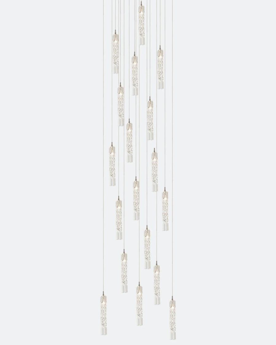 Wind Square Chandelier-Chandelier-Jecanoli