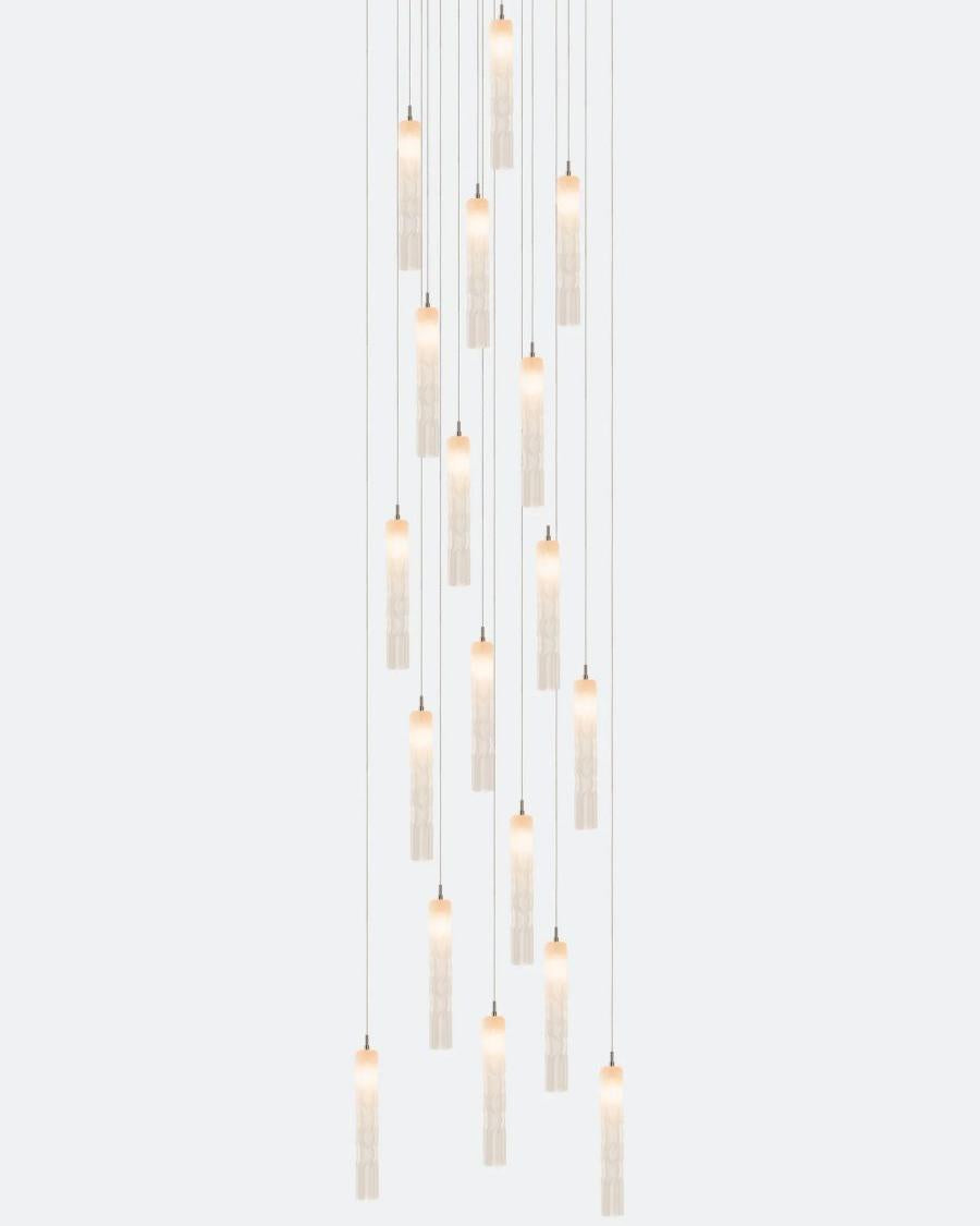 Wind Square Chandelier-Chandelier-Jecanoli