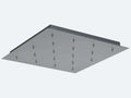 Wind Square Chandelier-Chandelier-Jecanoli