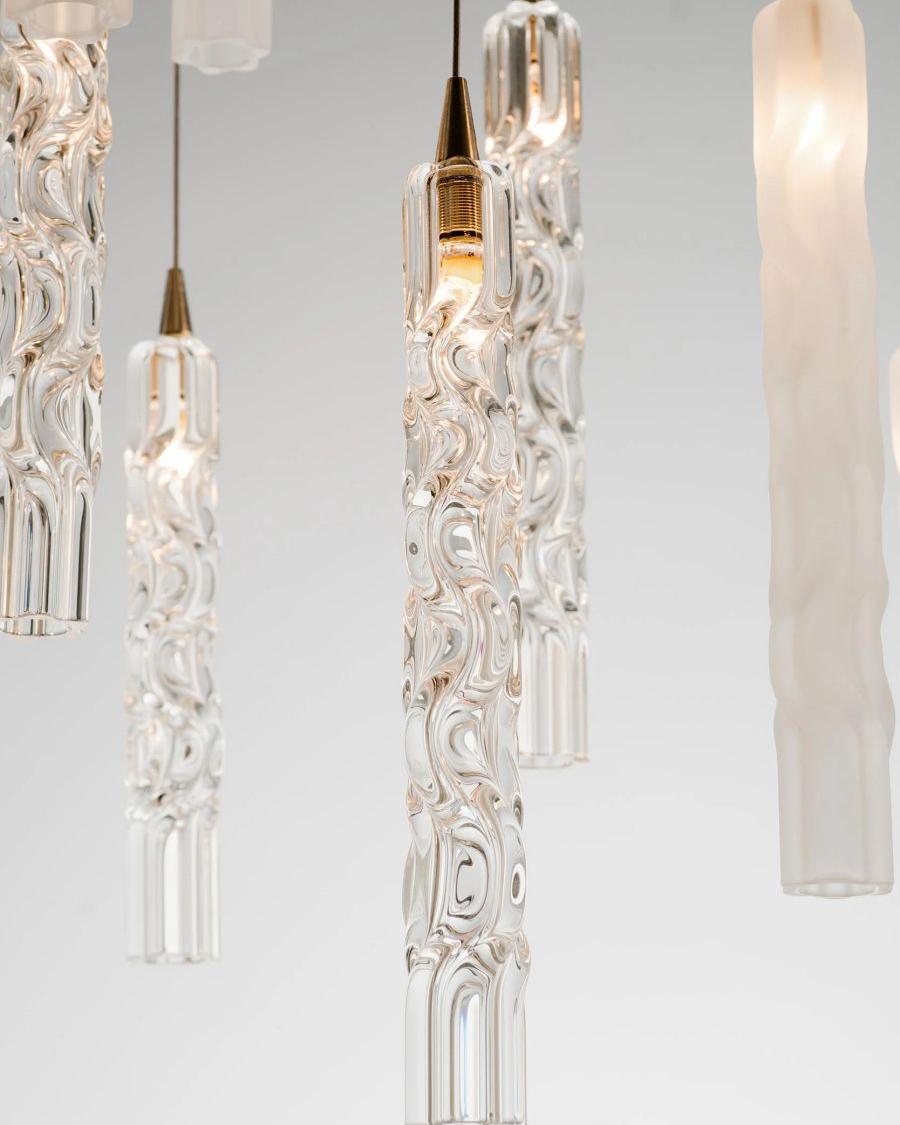 Wind Square Chandelier-Chandelier-Jecanoli