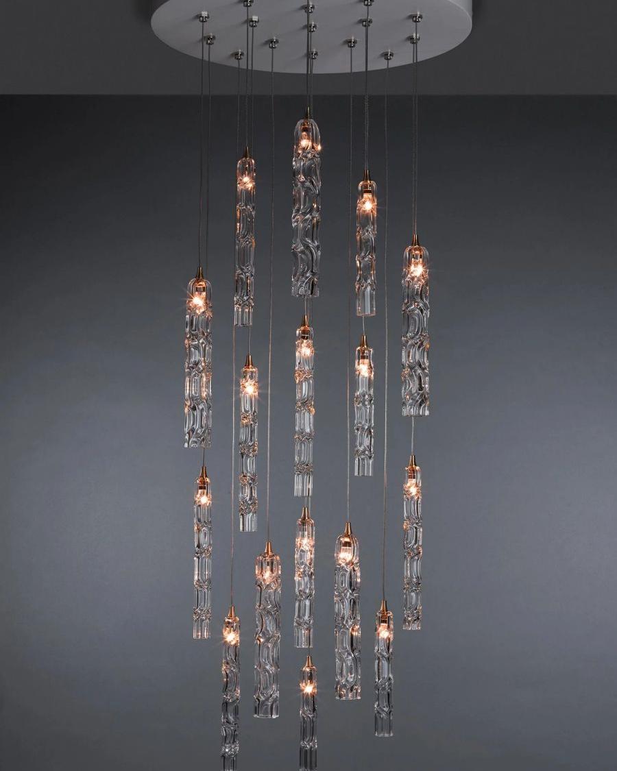 Wind Small Round Chandelier-Chandelier-Jecanoli