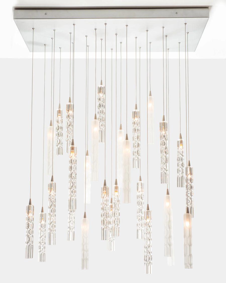 Wind Small Rectangle Chandelier-Chandelier-Jecanoli