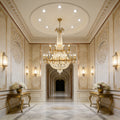 51X71 Inch Big French Empire Brass Crystal Chandelier for Foyer-大吊灯-Jecanoli