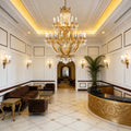 51X67 Inch 42 Lights Big French Empire Brass and Crystal Chandelier for Foyer-大吊灯-Jecanoli