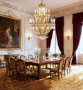 51X67 Inch 42 Lights Big French Empire Brass and Crystal Chandelier for Foyer-大吊灯-Jecanoli
