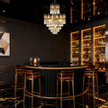 15 Inch Small Crystal Light French Empire Style Brass Crystal Chandelier-铜灯-Jecanoli