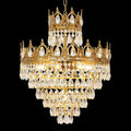 18 Inch Small Crystal Chandelier for Extrance Empire Style Brass Chandelier-铜灯-Jecanoli